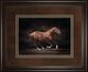 Classy Living Edoma Stallion on Black Wall Art-0