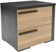 NAD Home Orleans 4-Piece Natural/Charcoal Full Bedroom Set-2