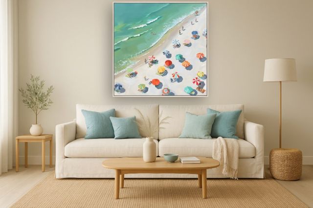 Classy Living Adventurous Overlooking the Coast Wall Art-1