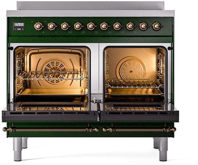 Ilve® Nostalgie II Series 40" Emerald Green Pro Style Induction Range-1