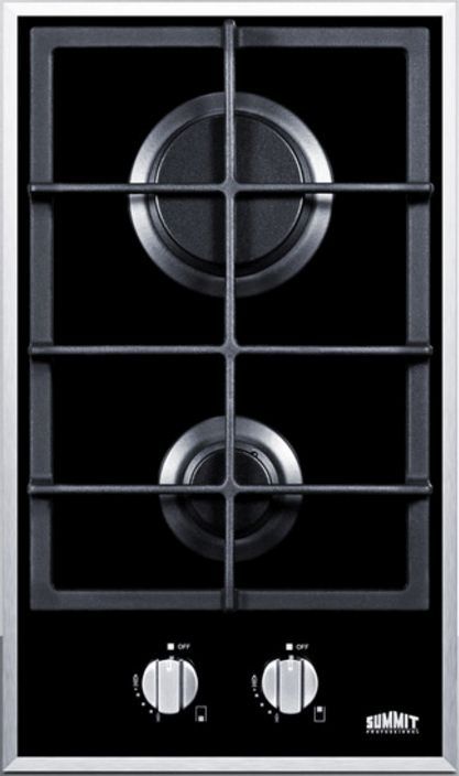 Summit® 12" Black Gas Cooktop