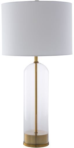 Surya Carthage Clear/Gold Table Lamp-0