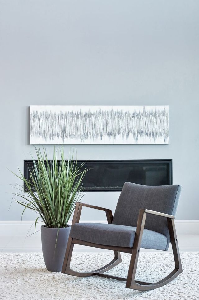 Coaster® Gianna Grey/Walnut Rocking Chair-1