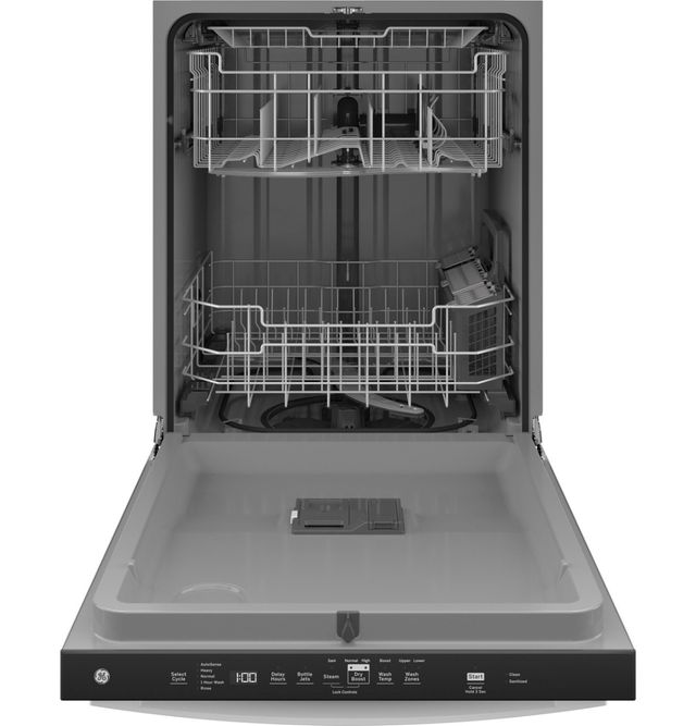 GE® 24" White Built-In Dishwasher with Sanitize Cycle-2