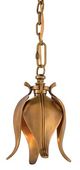 Currey & Company Iota Vintage Brass Pendant-1