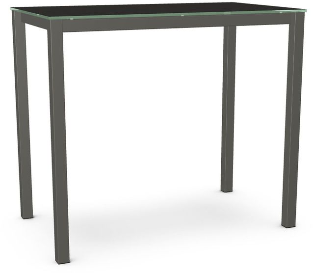 Amisco Customizable Harrison 42" Black Italian Porcelain Bar Table-0