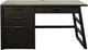 Riverside Furniture Perspectives Ebonized Acacia Single Pedestal Desk-1