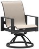 Homecrest™ Outdoor Living Customizable Grace Aluminum/Fabric Outdoor Sling Low Back Swivel Rocker-0