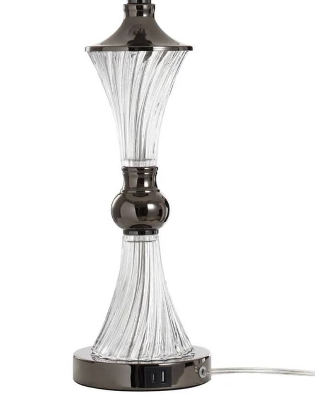 StyleCraft Clear Black Nickle Table Lamp -3