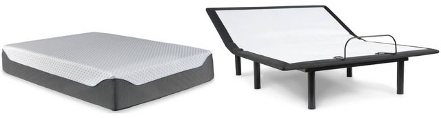 Sierra Sleep® by Ashley® Chime Elite 2-Piece 14" Memory Foam and Adjustable Base King Mattress Set-0