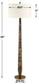 Uttermost® Tyree Brown Marble/Off-White Floor Lamp with Brass Accent-2