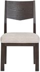 Magnussen Home® Tauren Coffee Bean Brown/Beige Trestle Side Chair-1