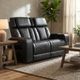 Primo™ International Heritage Colton Black Leather-Match Manual Motion Loveseat-2