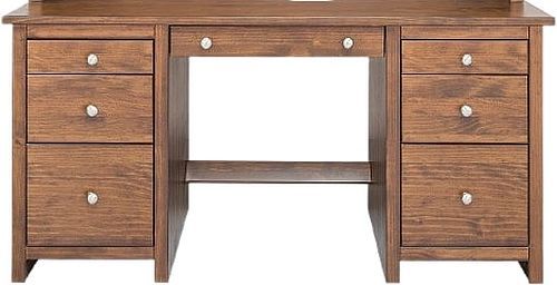 Mako Wood Furniture Inc. Home Office Large Double Pedestal Desk-0