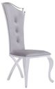 VIG Furniture Modrest Bonnie 2-Piece Gray Velvet Dining Chair Set-0