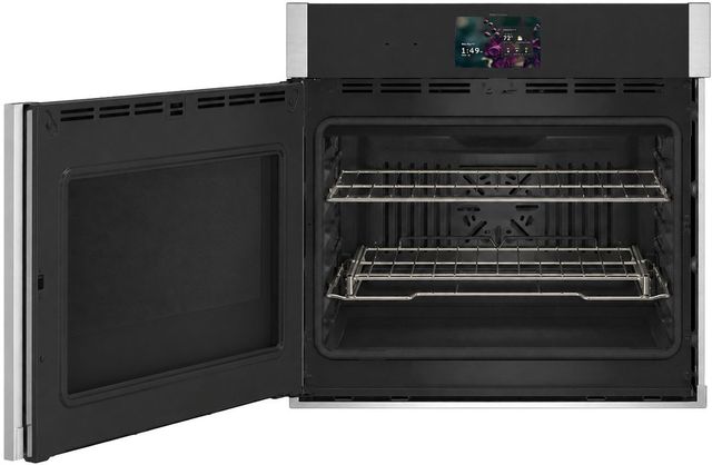 GE Profile™ 30" Stainless Steel Smart Single Electric Wall Oven with Left-Hand Side-Swing Door-1