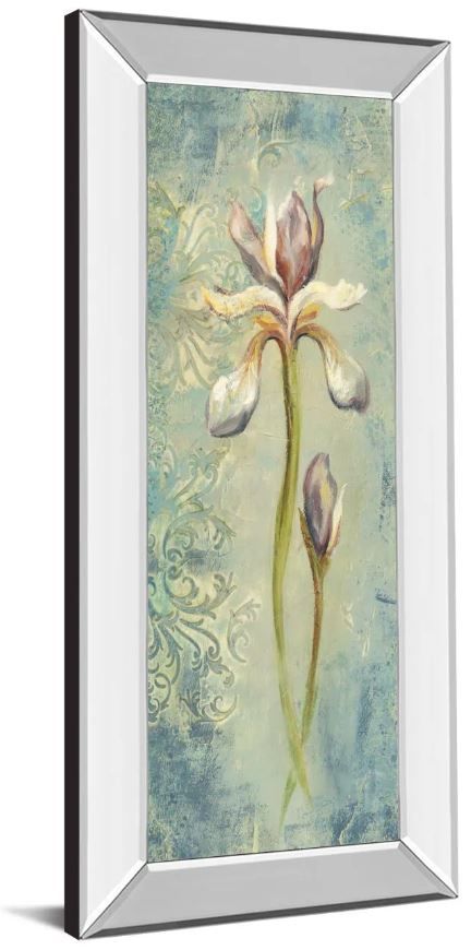 Classy Art Floral XI by Lee Hazel Mirror Framed Wall Art-1