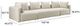 TOV Furniture Hangover 3-Piece Off-White 145" Modular Sofa-1