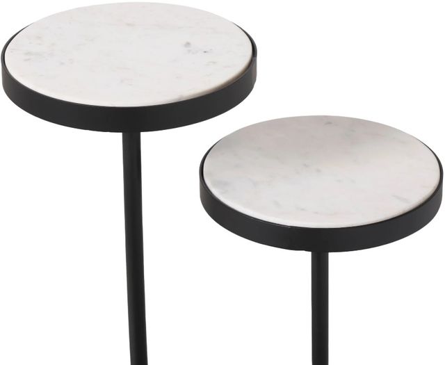 Renwil® Ambra Natural Side Table with Matte Black Base-3