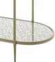 ACME Furniture Zaba Glass Top Sofa Table with Champagne Base-4