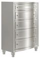 New Classic® Home Furnishings Reflections Matte Silver Chest-0