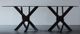 Bermex® Customizable Clear Glass Dining Table with Ash Legs-0