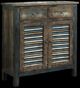 ACME Furniture Glancio Antique Oak/Teal Console Table-0