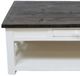 Million Dollar Rustic X Brace Brown/White Cocktail Table-1