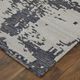 Feizy Zarah Ivory/Charcoal 5'x8' Area Rug-2