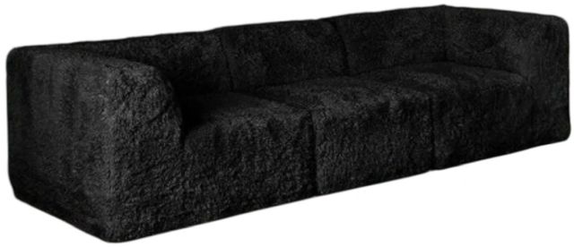 Furniture of America® Nappi Black Sofa-0