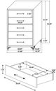 Coaster® Lucia White 5-Drawer Chest-4