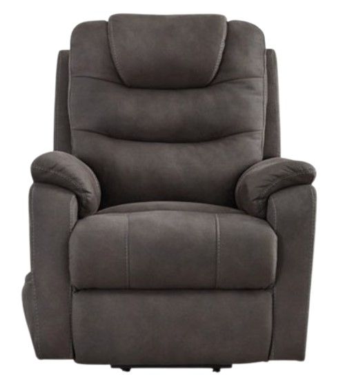 Signature Design by Ashley® Snowfield Gunmetal Power Lift Recliner-1