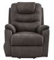 Signature Design by Ashley® Snowfield Gunmetal Power Lift Recliner-1