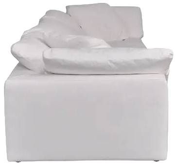Moe's Home Collection Clay 3-Piece Cream White Modular Sectional Sofa-3
