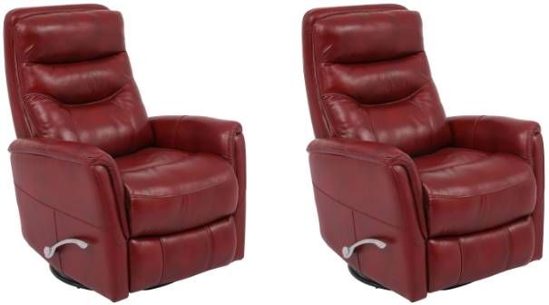 Parker House® Gemini 2-Piece Rouge Manual Swivel Glider Recliner