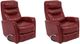Parker House® Gemini 2-Piece Rouge Manual Swivel Glider Recliner Set-0