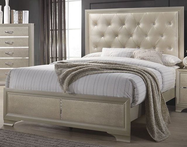 Coaster® Beaumont Champagne Queen Bed-1