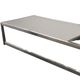 Enclover Acacia Granite/Stainless Steel Chaise Lounger-1