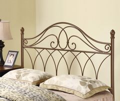 Coaster® Zola  Rich Brown Queen/Full Metal Headboard with Weave Design