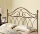 Coaster® Zola Rich Brown Queen/Full Metal Headboard with Weave Design-0