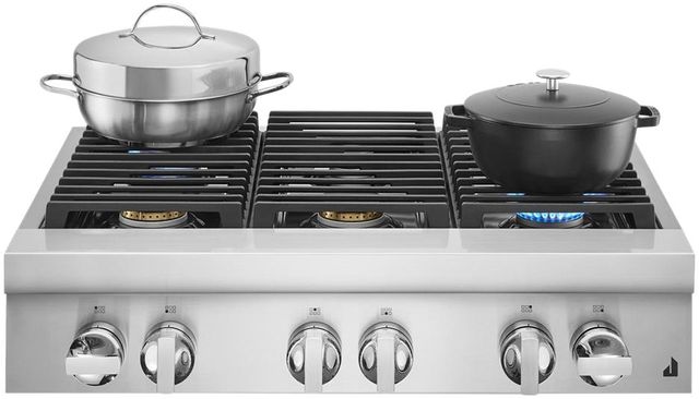JennAir® NOIR™ 36" Stainless Steel Natural Gas Rangetop-1