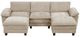 Homelegance® Dublin 5-Piece Taupe Modular Sectional with Ottoman-2
