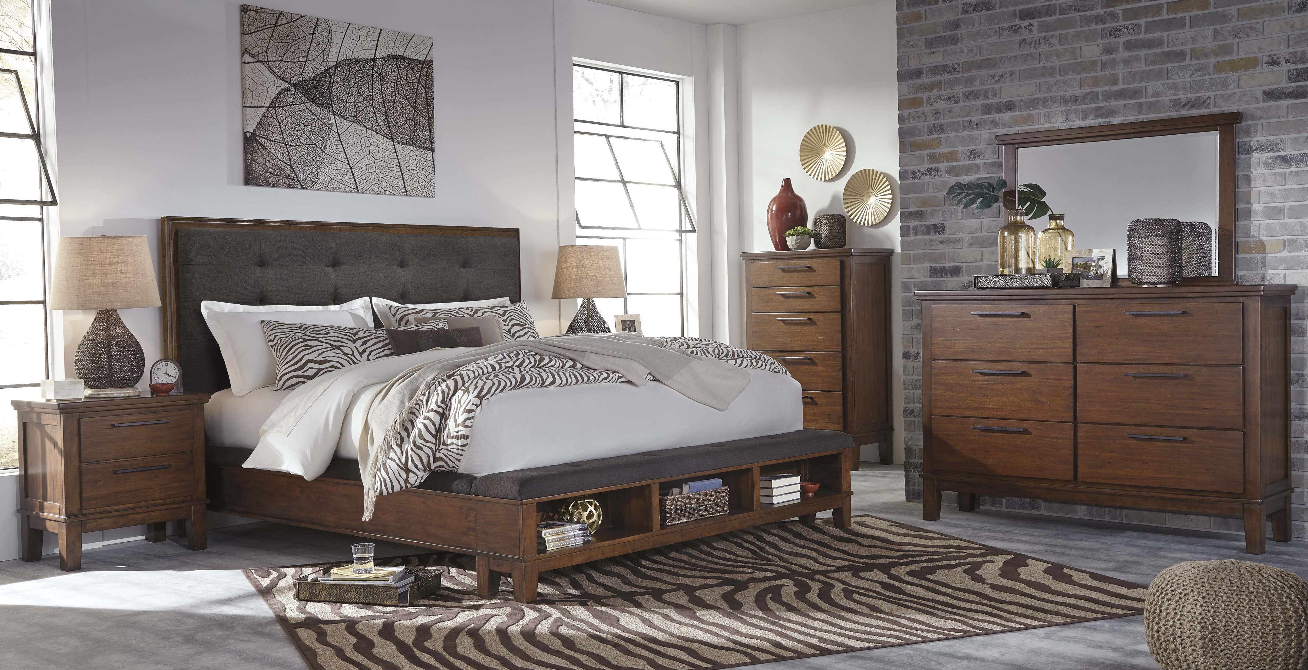 Ralene queen upholstered panel bed discount