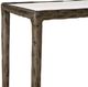 Renwil® Nara Glass Top Console Table with Antique Brass Frame-2