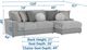 Jackson Furniture Canyon 2-Piece Gray/Platinum/Zinc Right-Arm Facing Sectional-2