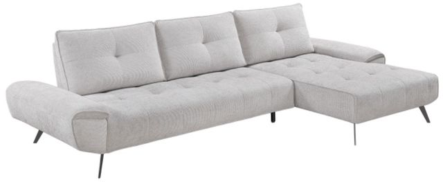 Homelegance® Dominic 2-Piece Light Gray Right-Arm Facing Sectional and Chaise-0
