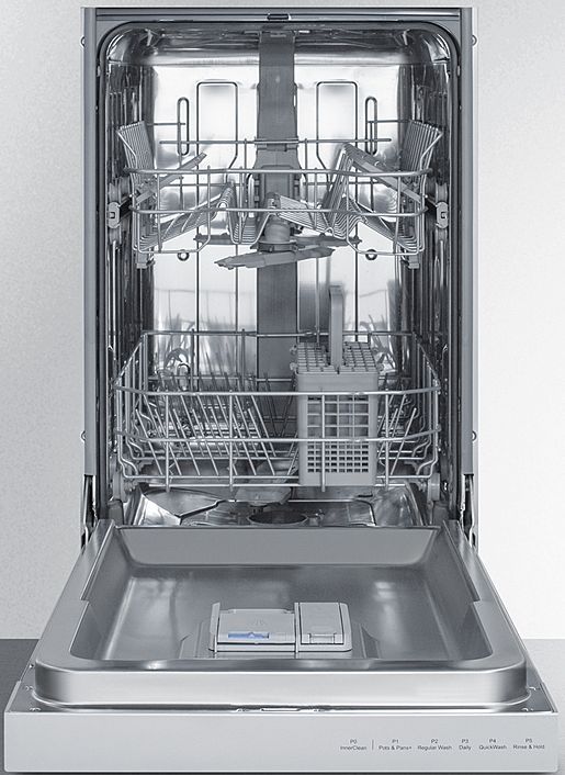 Summit® 18" Stainless Steel Built In Dishwasher-1