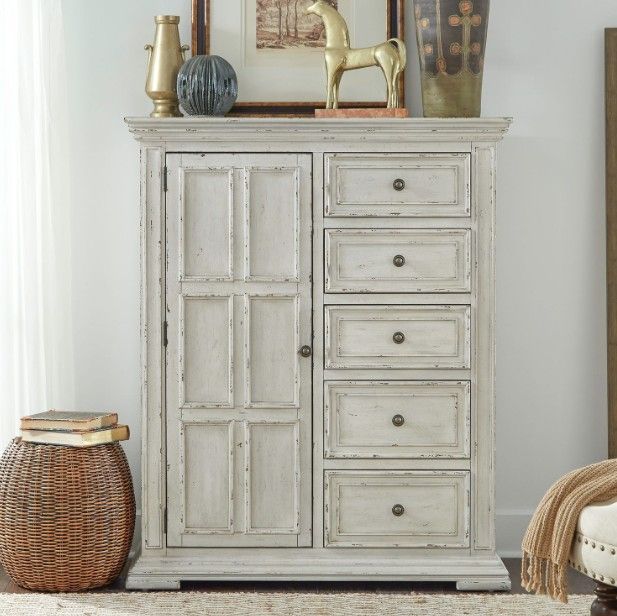 Liberty Furniture Big Valley Whitestone Door Chest-1