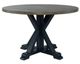 Liberty Furniture Lakeshore Gray Wash Single Pedestal Table with Navy Base-0