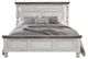 International Furniture Direct Stone Gray/White Eastern King Panel Bed-0